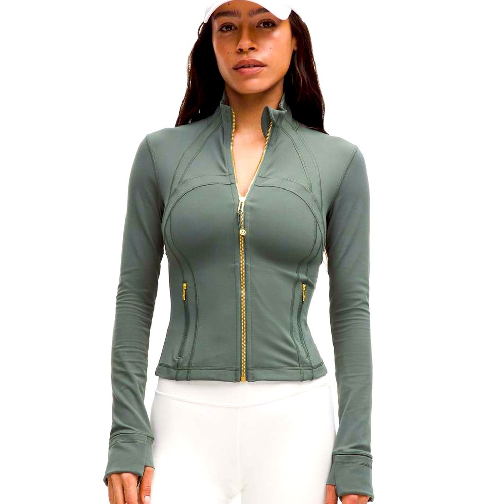 Lululemon Define Jacket - Cropped in Forest with Golf Zipper (8)